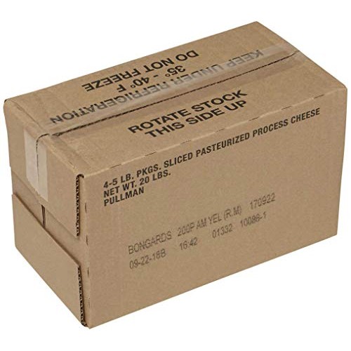 Bongards Yellow Restricted Melt Processed American Cheese Slice,