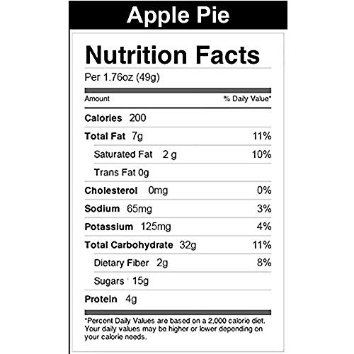 Bonk Breaker Energy Bar, Apple Pie, 2.2 Oz 12 Count, Gluten Fr