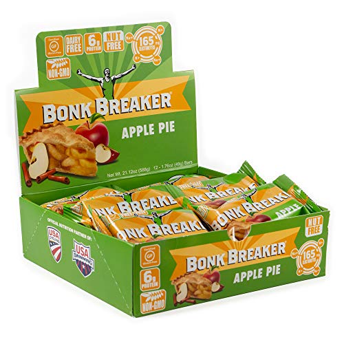 Bonk Breaker Energy Bar, Apple Pie, 2.2 Oz 12 Count, Gluten Fr