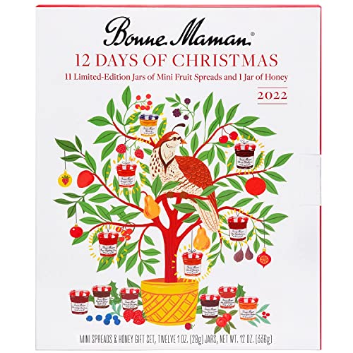 Bonne Maman 12 Days of Christmas Spread and Honey Gift Set - 12 ...