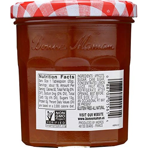 Bonne Maman Apricot Preserves, 13-Ounce Jars Pack Of 6