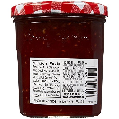 Bonne Maman Apricot Raspberry Preserves, 13 Oz