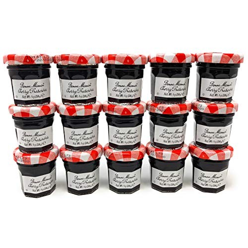 Bonne Maman Cheryy Preserve Mini Jars - 60 Pcs X 1 Oz - Kosher J