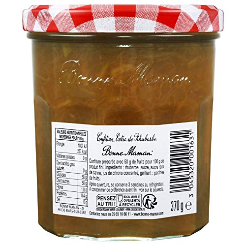 Bonne Maman French Jam Rhubarb 370G