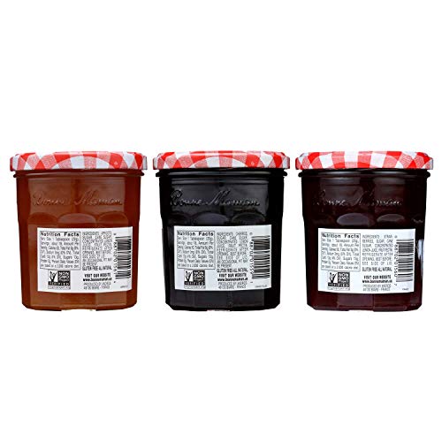 Bonne Maman Fruit Preserves, Variety Pack Strawberry, Cherry, A