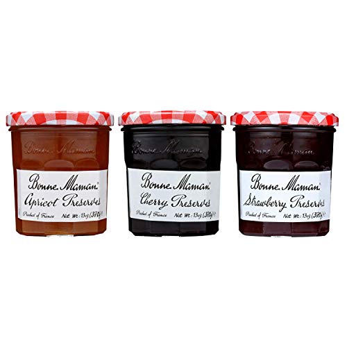 Bonne Maman Fruit Preserves, Variety Pack Strawberry, Cherry, A