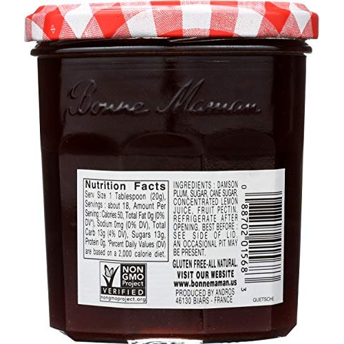 Bonne Maman Plum Preserves, 13-Ounce Jars Pack Of 6