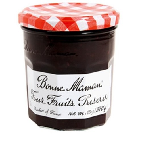 Bonne Maman Preserve, Four Fruit, 13 Ounce Pack Of 4