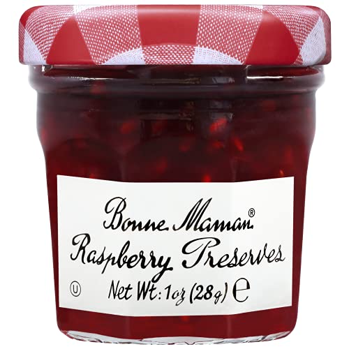 Bonne Maman Raspberry Preserves, Mini Jars Pack Of 60 Jars