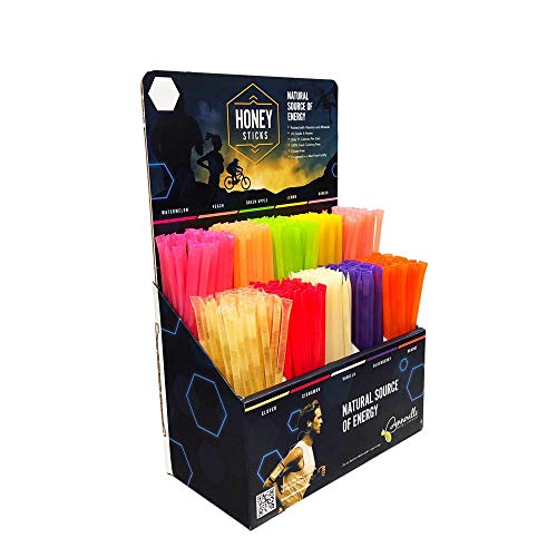 The Honey Jar - Honey Stick Retail Display With 500 Assorted Hon