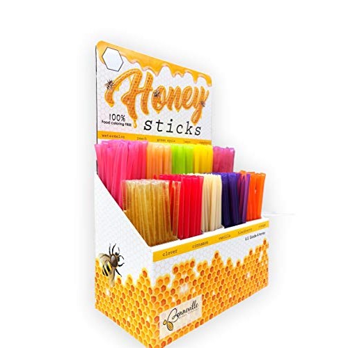 The Honey Jar - Traditional Honey Stick Retail Display With 500 The Honey Jar - Traditional Honey Stick Retail Display With 500