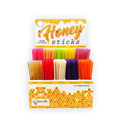 The Honey Jar - Traditional Honey Stick Retail Display With 500 The Honey Jar - Traditional Honey Stick Retail Display With 500