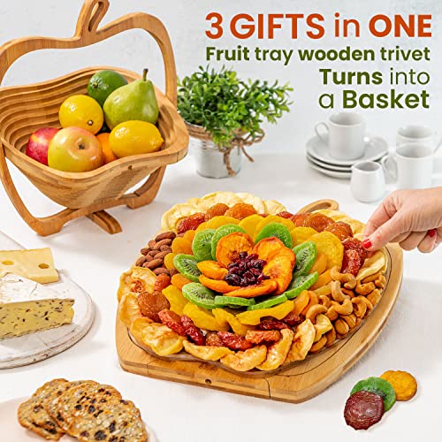 Christmas Dried Fruit And Nut Gift Basket | Healthy Assorted Nat