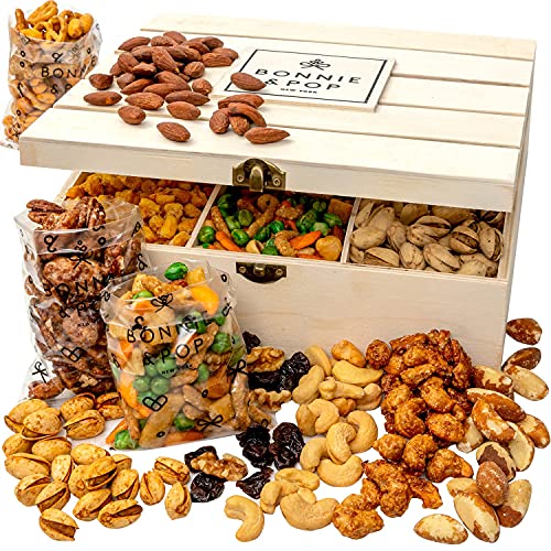 Nut Gift Basket | Healthy Gift Option Of Assorted Nuts In Reusab