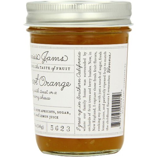 Bonnies Jams, Apricot Orange, 8.75 Ounce