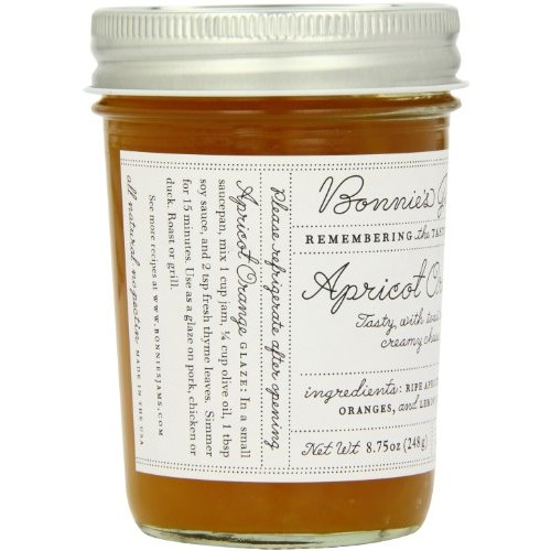 Bonnies Jams, Apricot Orange, 8.75 Ounce