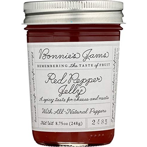 Bonnies Jams, Jelly Red Pepper, 8.75 Ounce