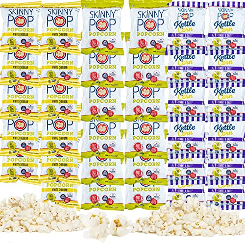 SKinnyPop Popcorn Variety Pack 35 count - .5/.8 oz bags Packaged...
