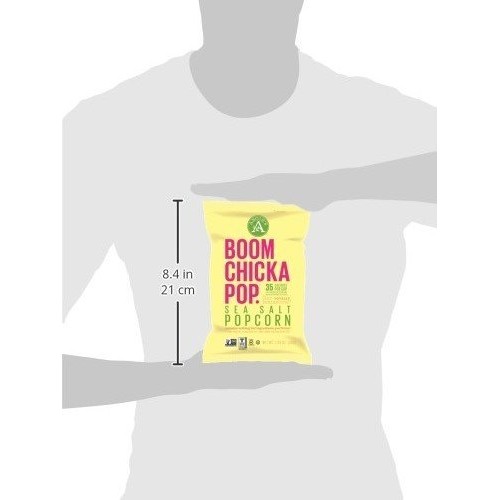 Angies Boomchickapop Gluten Free Sea Salt Popcorn, 0.6 Ounce Ve