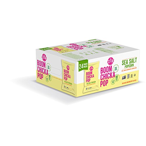 Angies Boomchickapop Gluten Free Sea Salt Popcorn, 0.6 Ounce Ve