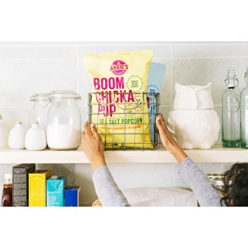 Angies Boomchickapop Sea Salt Popcorn, 4.8 Oz Bag, Pack Of 12