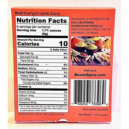 Indian Curry Spice Blend For Beef Or Lamb Curry