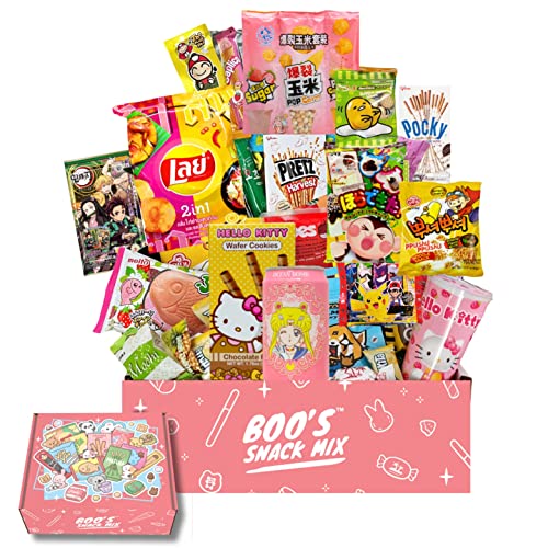 Boo’s Asian Mystery Snack Box 40 Pieces; 14 Full-Size Snacks. In...