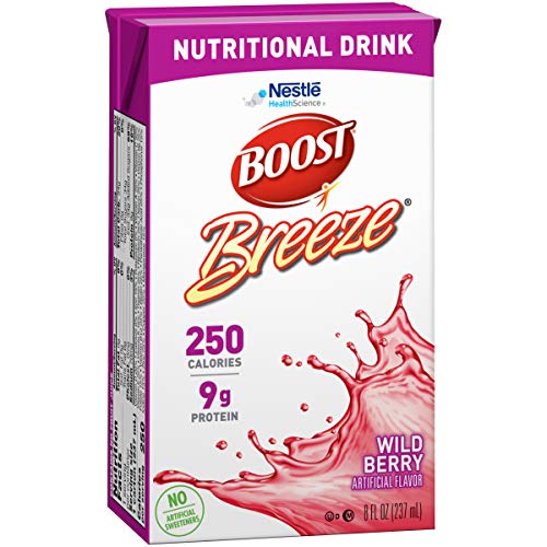 Boost Breeze Nutritional Drink, Wild Berry, 8 Ounce Box Pack Of