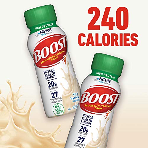 Boost High Protein Complete Nutritional Drink, Very Vanilla, 8 F