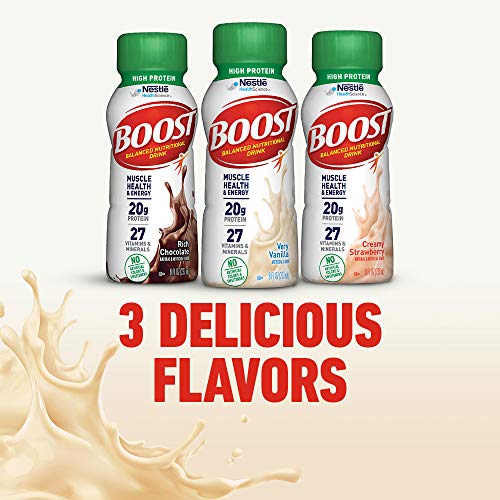 Boost High Protein Complete Nutritional Drink, Very Vanilla, 8 F