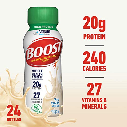 Boost High Protein Complete Nutritional Drink, Very Vanilla, 8 F