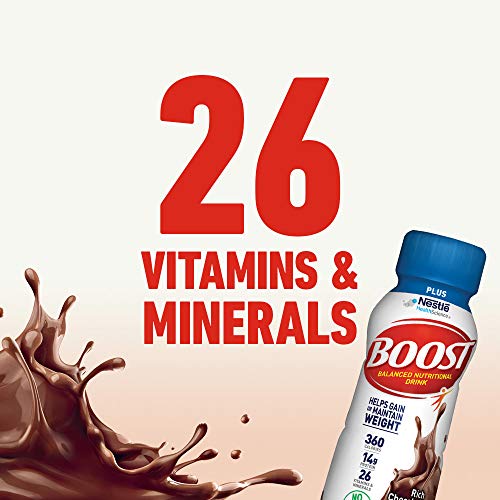 Boost Plus Complete Nutritional Drink, Rich Chocolate, 8 Fl Oz B