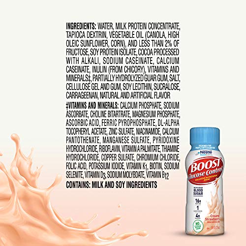 Boost Glucose Control Nutritional Drink, Creamy Strawberry, 8 Ou