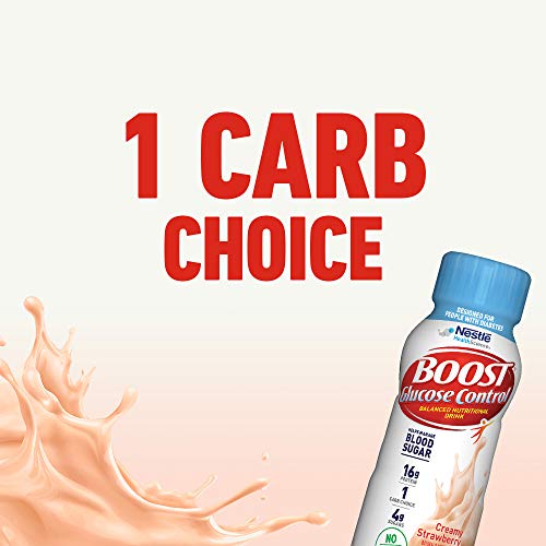 Boost Glucose Control Nutritional Drink, Creamy Strawberry, 8 Ou