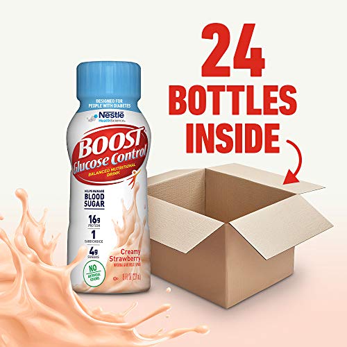 Boost Glucose Control Nutritional Drink, Creamy Strawberry, 8 Ou