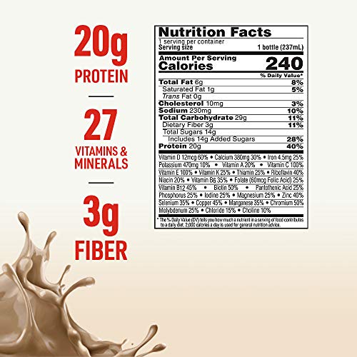 Boost High Protein With Fiber Complete Nutritional Drink, Cafe M