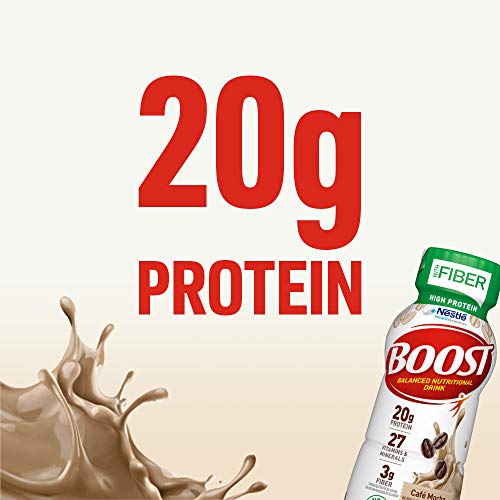 Boost High Protein With Fiber Complete Nutritional Drink, Cafe M