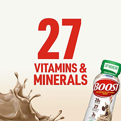 Boost High Protein With Fiber Complete Nutritional Drink, Cafe M