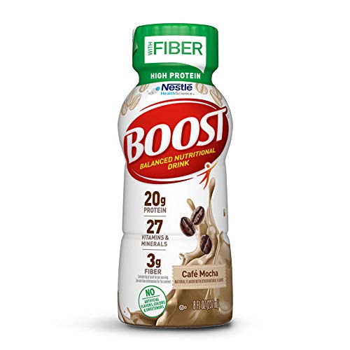 Boost High Protein With Fiber Complete Nutritional Drink, Cafe M