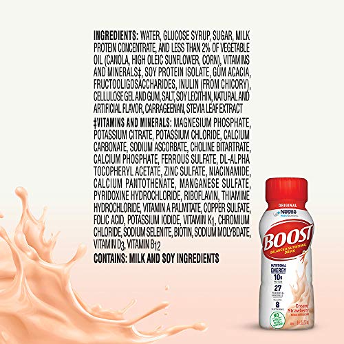 Boost Original Complete Nutritional Drink, Creamy Strawberry, 8