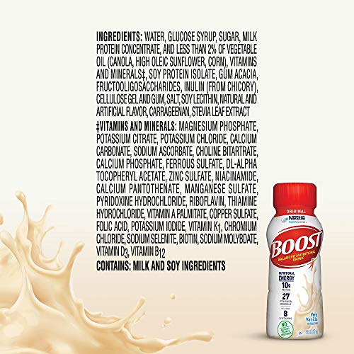 Boost Original Complete Nutritional Drink, Very Vanilla, 8 Fl Oz