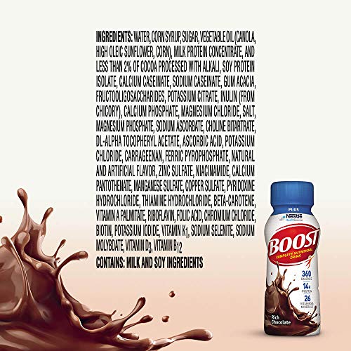 Boost Plus Complete Nutritional Drink, Rich Chocolate, 8 Ounce B