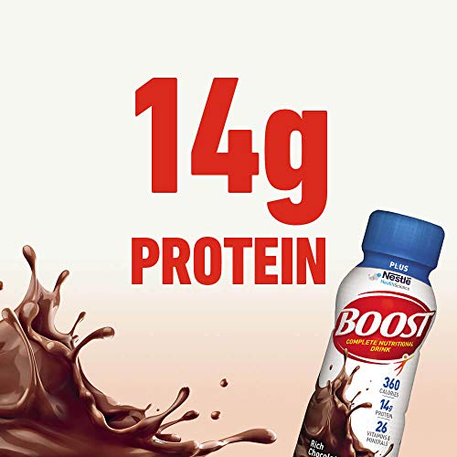 Boost Plus Complete Nutritional Drink, Rich Chocolate, 8 Ounce B