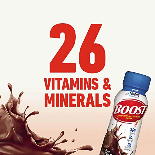 Boost Plus Complete Nutritional Drink, Rich Chocolate, 8 Ounce B