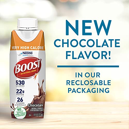 Boost Very High Calorie Nutritional Drink, Chocolate, 8 Fl Oz P... Boost Very High Calorie Nutritional Drink, Chocolate, 8 Fl Oz P...