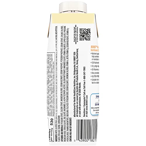 Boost Very High Calorie Nutritional Drink, Very Vanilla, 8 Fl Oz