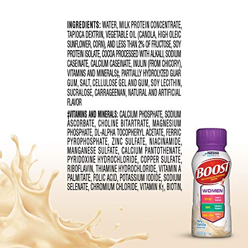 Boost Women Balanced Nutritional Drink, Very Vanilla, Packaging