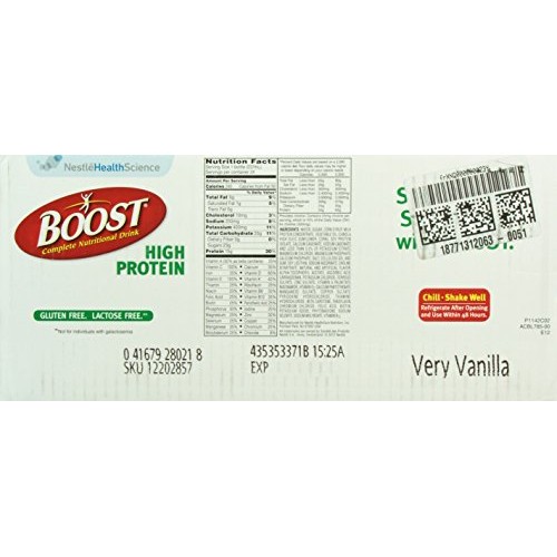 Boost High Protein Complete Nutritional Drink, Very Vanilla, 8 F