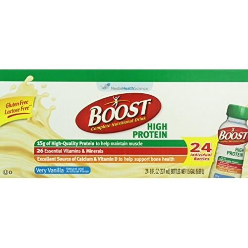 Boost High Protein Complete Nutritional Drink, Very Vanilla, 8 F