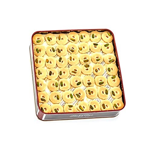 Ghraybeh Cookies With Pistachio Nuts| 80 Pieces 16 Oz| Gourmet